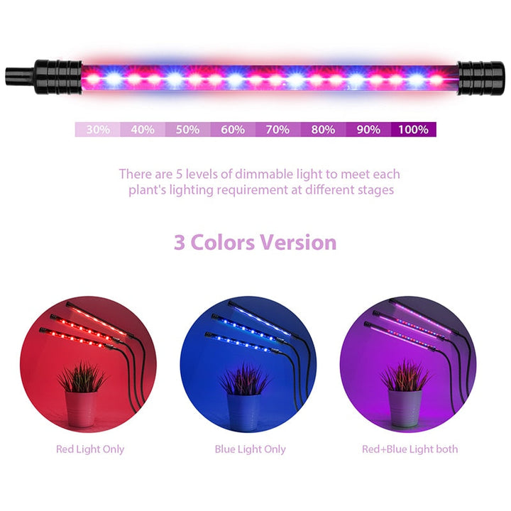 LED Grow Light USB Phyto Lamp Full Spectrum Fitolamp With Control Phytolamp For Plants Seedlings Flower Home Tent Image 5