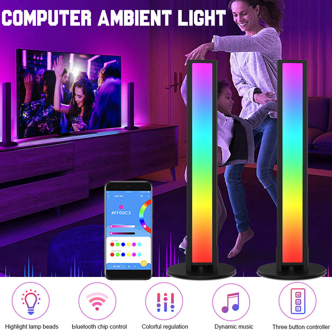 LED Atmosphere Light Speaker Music Player with APP Control Music Follow Mode Fill Light Image 2