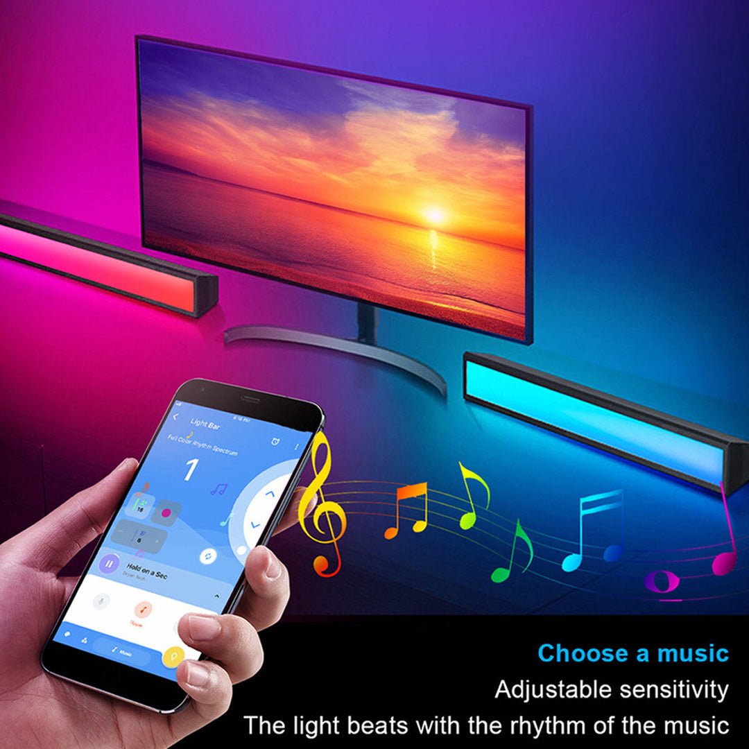 LED Atmosphere Light Speaker Music Player with APP Control Music Follow Mode Fill Light Image 4