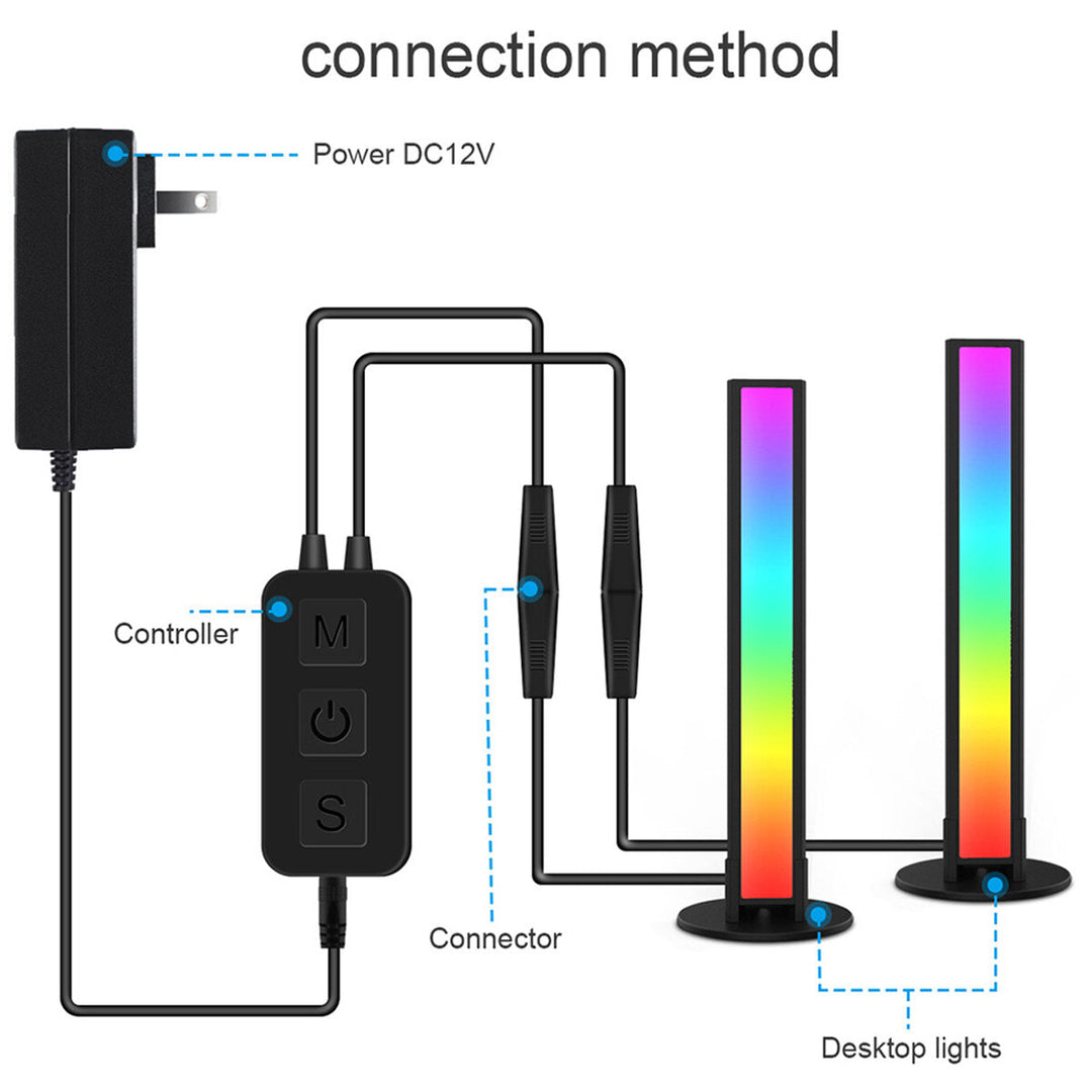 LED Atmosphere Light Speaker Music Player with APP Control Music Follow Mode Fill Light Image 8