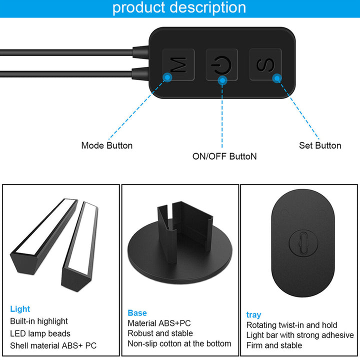 LED Atmosphere Light Speaker Music Player with APP Control Music Follow Mode Fill Light Image 9