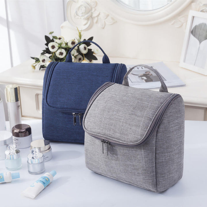 Large Capacity Travel Storage Bag Cation Oxford Cloth Wash Bag Outdoor Hanging Cosmetic Image 4