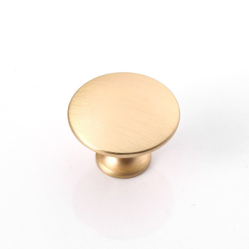 Modern Cupboard Pull Drawer Knobs Zinc Alloy Furniture Wardrobe Round Handle Pulls Image 3