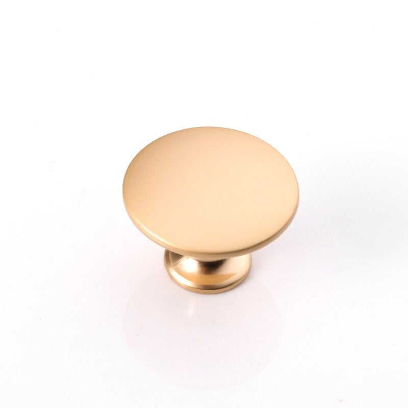 Modern Cupboard Pull Drawer Knobs Zinc Alloy Furniture Wardrobe Round Handle Pulls Image 5