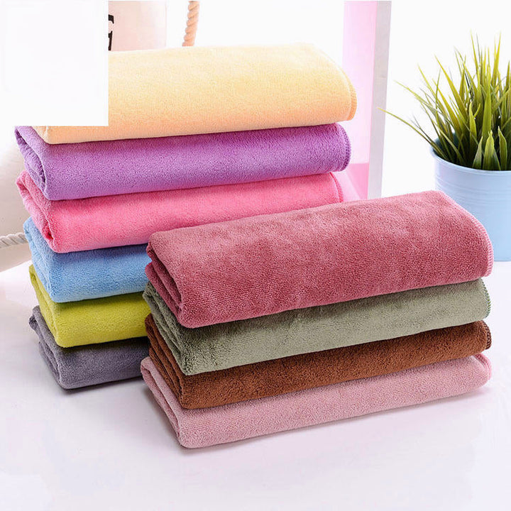 Microfiber Soft Sport Absorbent Sweat Wash Towels Car Auto Care Screen Window Cleaning Cloth Image 3