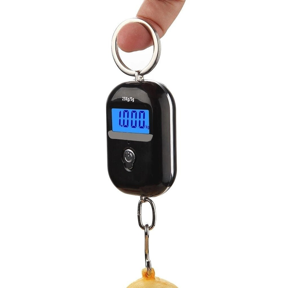 Mini Keychain Digital Hanging Scale Electronic Luggage Hook LCD Backlight Kitchen Steelyard Image 2