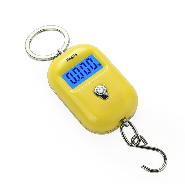 Mini Keychain Digital Hanging Scale Electronic Luggage Hook LCD Backlight Kitchen Steelyard Image 3