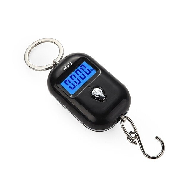 Mini Keychain Digital Hanging Scale Electronic Luggage Hook LCD Backlight Kitchen Steelyard Image 4