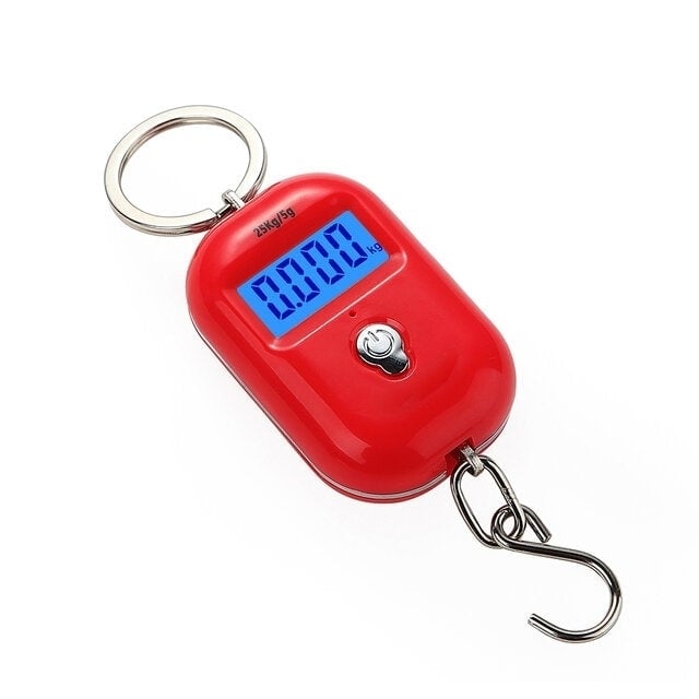 Mini Keychain Digital Hanging Scale Electronic Luggage Hook LCD Backlight Kitchen Steelyard Image 5