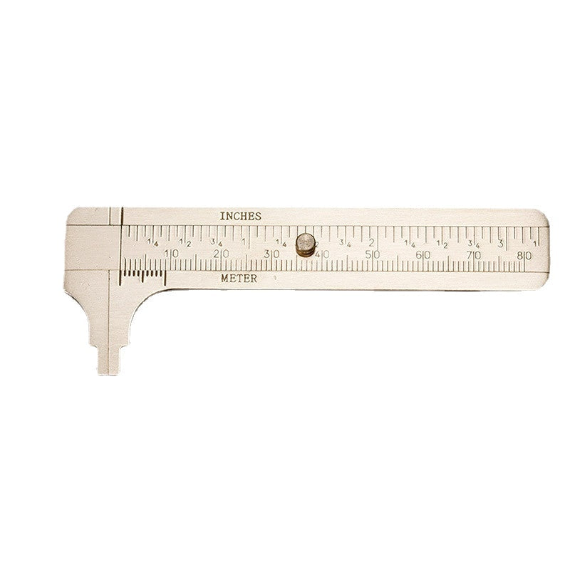 Mini Vernier Caliper Single,Double Scale Measuring Tool Brass Image 1