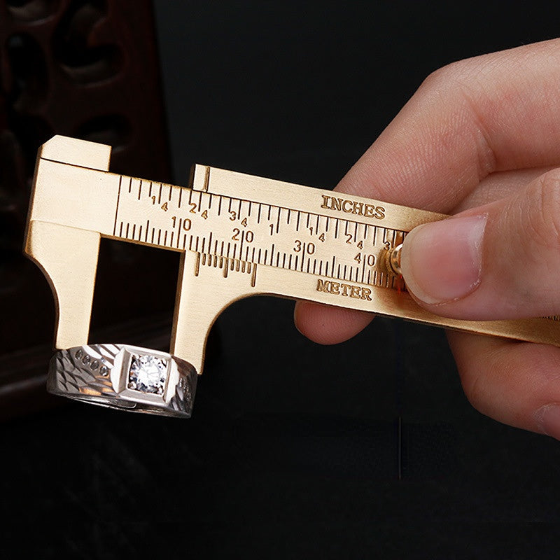 Mini Vernier Caliper Single,Double Scale Measuring Tool Brass Image 5