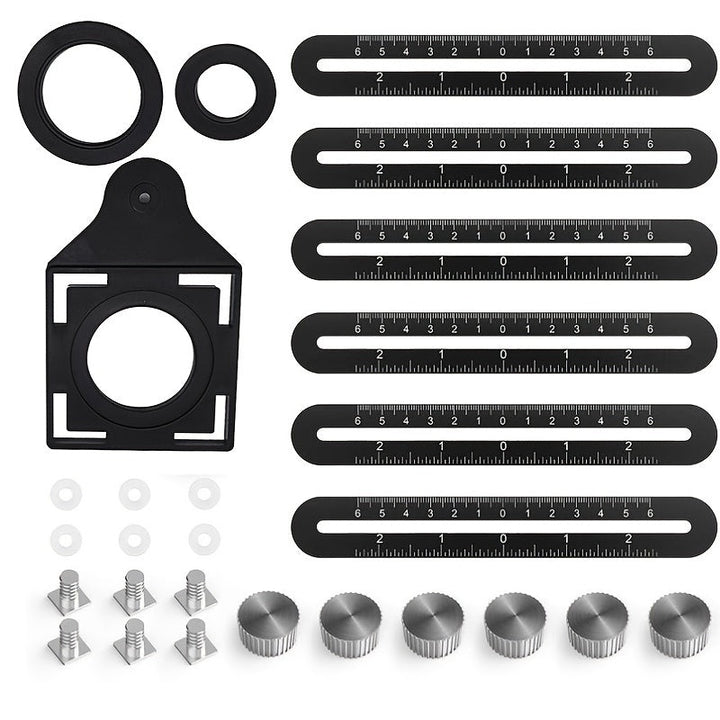 Multi-angle Ruler Six-fold Folding Positioning Punching Tool For Woodworking Image 1