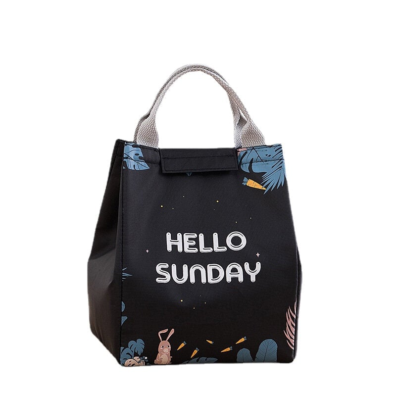 Multicolor Cute Cat Lunch Bag Cooler Bags Women Hand Pack Thermal Breakfast Box Portable Picnic Travel Bag Image 1