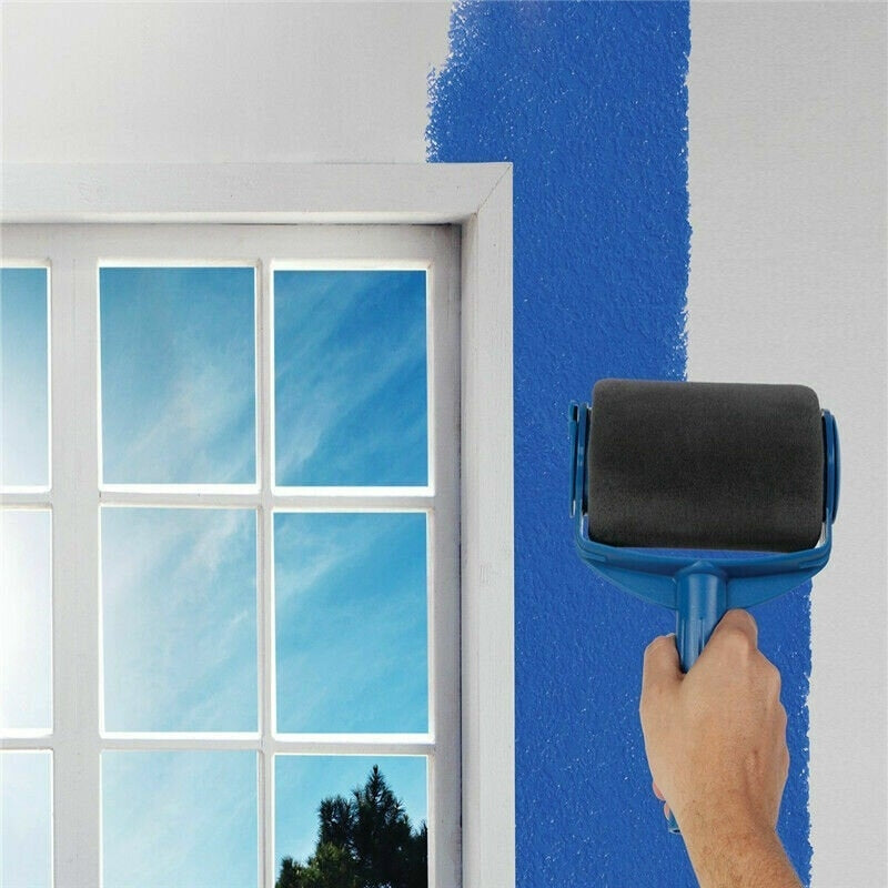 Multi-functional Wall Decorative Paint Roller Corner Brush Handle Tool DIY Household Painting Brushes Kit Image 4