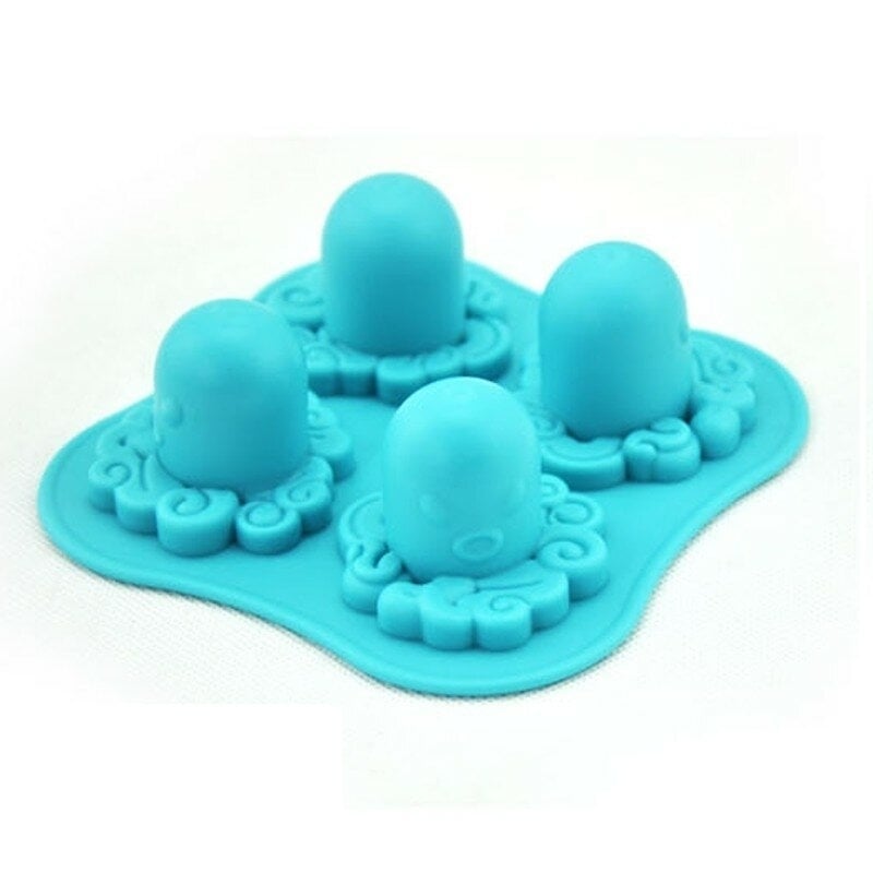 Octopus Shape Silicone Molds Fondant Cake Molds Kitchen Baking Decorating Cake Tools Soap Candy Mold Image 3