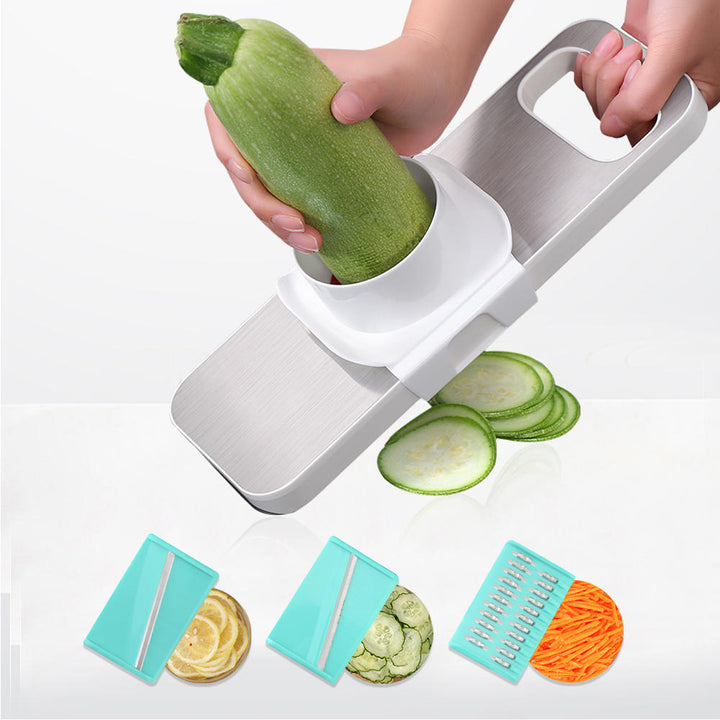 Multi-functional Stainless Steel Cutter Slicer Vegetable Cutter With Three Replaceable Blades Image 5