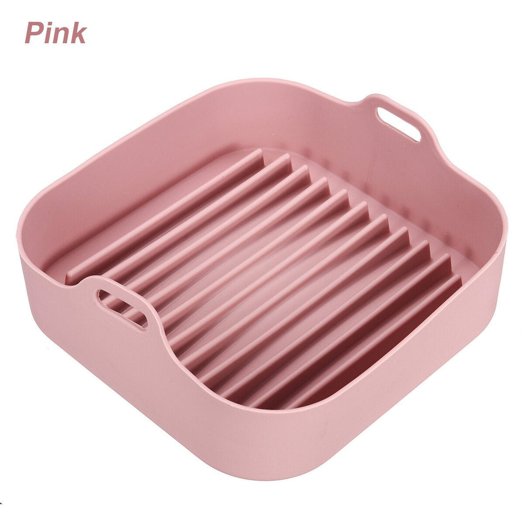 Multi-functional Silicone Baking Tray High Temperature Resistant Non-stick Bread Fried Baking Pan with Handles Image 6