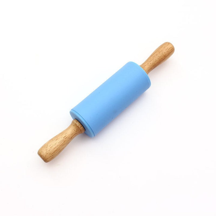 Non-Stick Silicone Rolling Pin Kitchen Pastry Dough Flour Bread Cooking Bakeware Tool Image 7