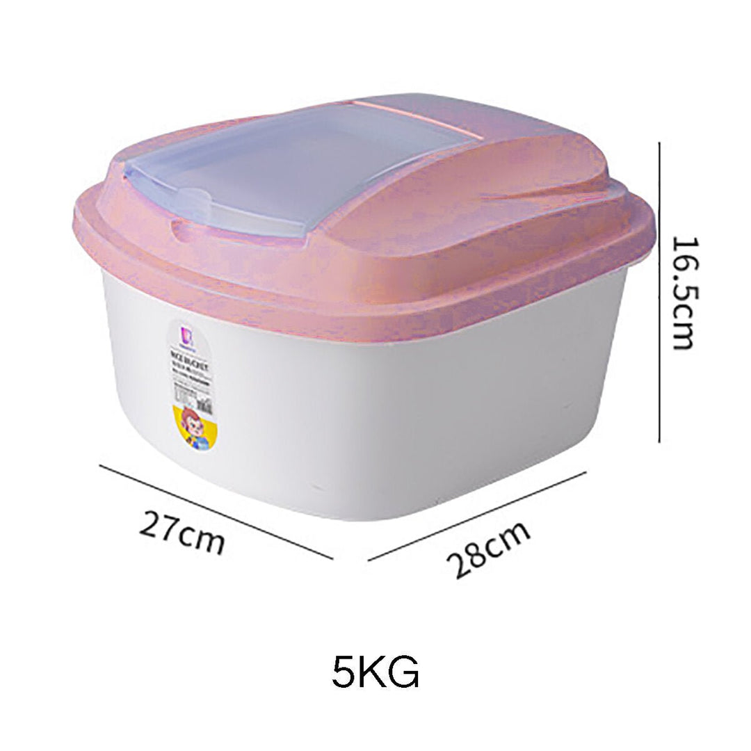 Pet Food Storage Container Rice Bucket Storage Container Box for Storing Rice Flour Dry Food Pet Food Image 7