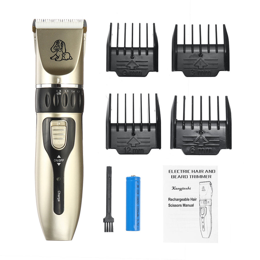 Pet Hair Clipper USB Rechargable Dog Pet Hair Trimmer Grooming Kit Image 1