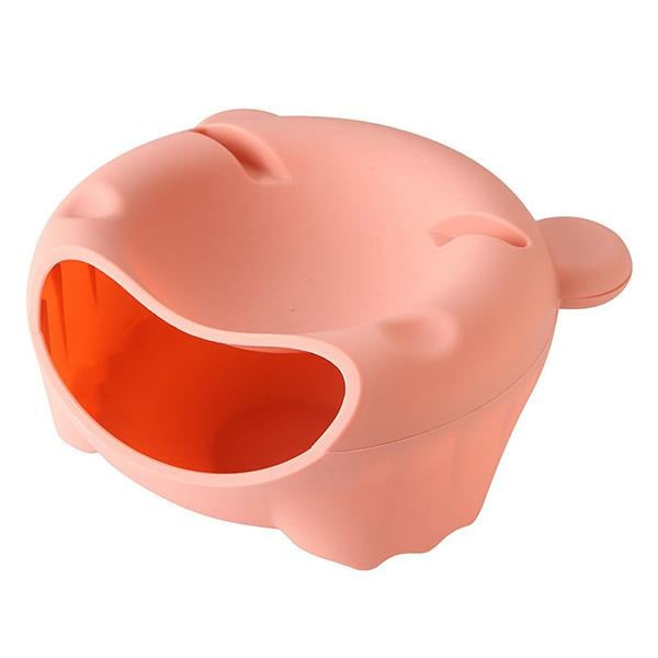 Plastic Double Layer Snack Box Multipurpose Lovely Bear Shape Phone Stand Kitchen Storage Container Image 10