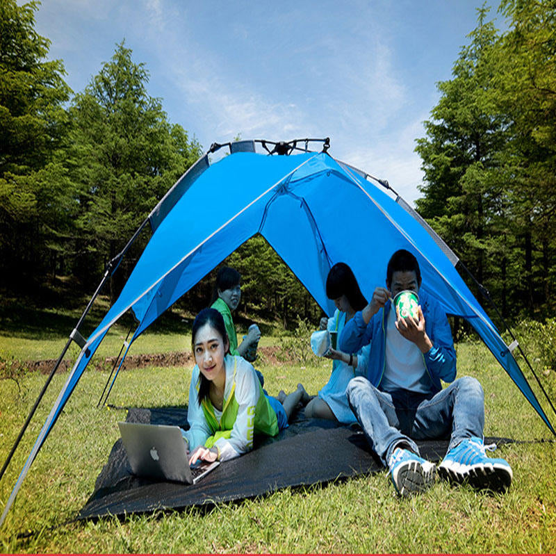 Outdoor Picnic Mat Automatic Tent Family Camping Mat PE Fabrics Dampproof and Waterproof Camp Mat Image 4