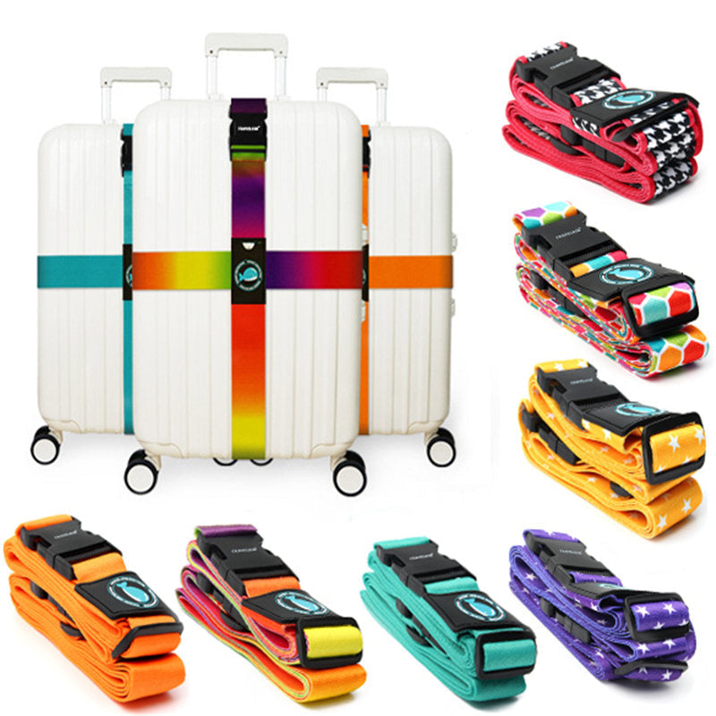 Outdoor Travel Luggage Cross Strap Suitcase Bag Packing Secure Buckle Band Image 1