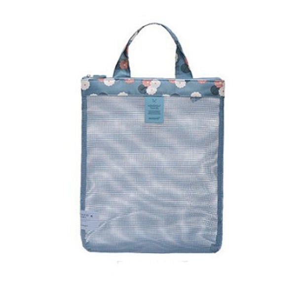 Outdoor Travel Mesh Wash Bag Pack Storage Pouch Summer Beach Swim Handbag Image 6