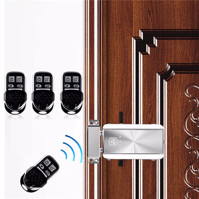 Remote Control Door Lock Wireless Lock Anti-theft Lock Automatically Intelligence Household for Home Image 2