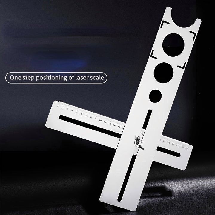 Portable Stainless Steel Ceramic Tile Hole Locator Punching Adjustable Tool Image 3