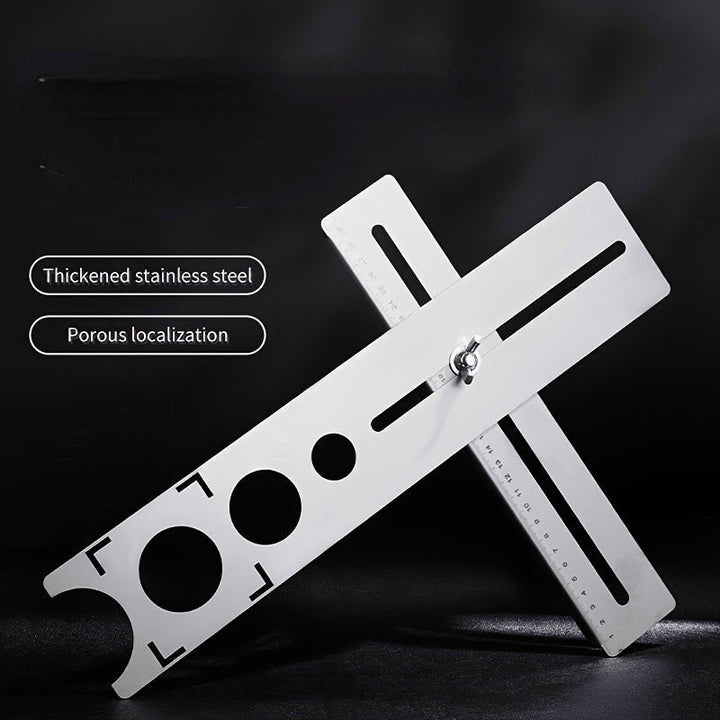 Portable Stainless Steel Ceramic Tile Hole Locator Punching Adjustable Tool Image 5