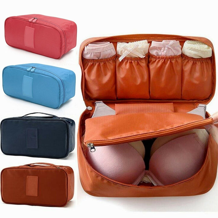 Portable Protect Bra Underwear Socks Cosmetic Packing Cube Storage Bag Travel Luggage Organizer Image 1