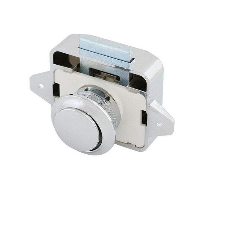 Push Button Latch Knob Lock for Drawer Cupboard Door Caravan Motor Home Cabinet Image 4