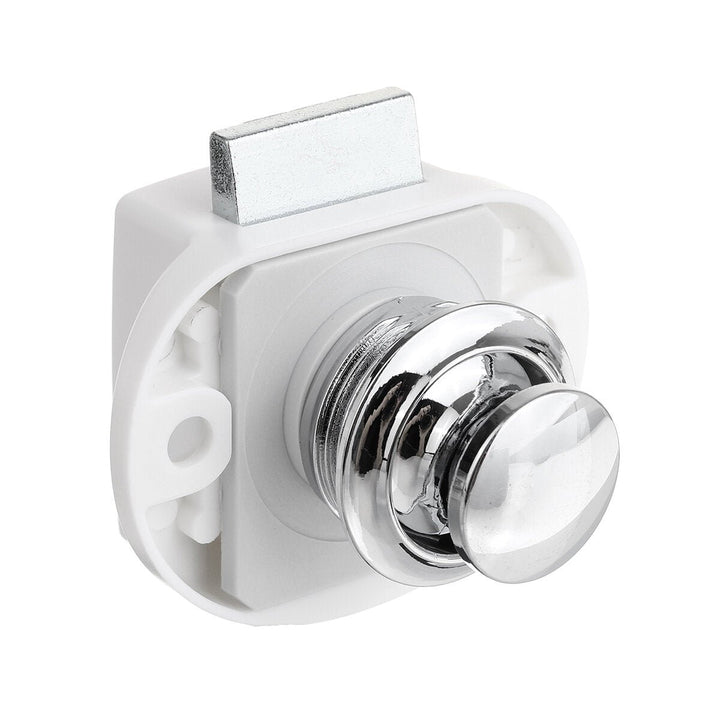 Push Button Catch Lock Drawer Cupboard Door Caravan Cabinet Latch Knob Home Image 9