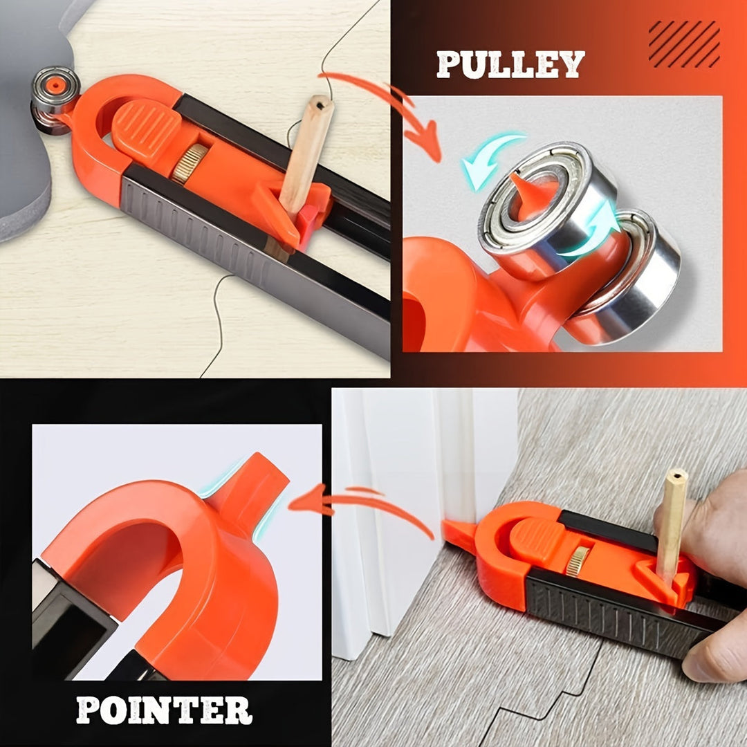 Profile Scribing Ruler Irregular Contour Gauge With Adjustable Lock Image 3