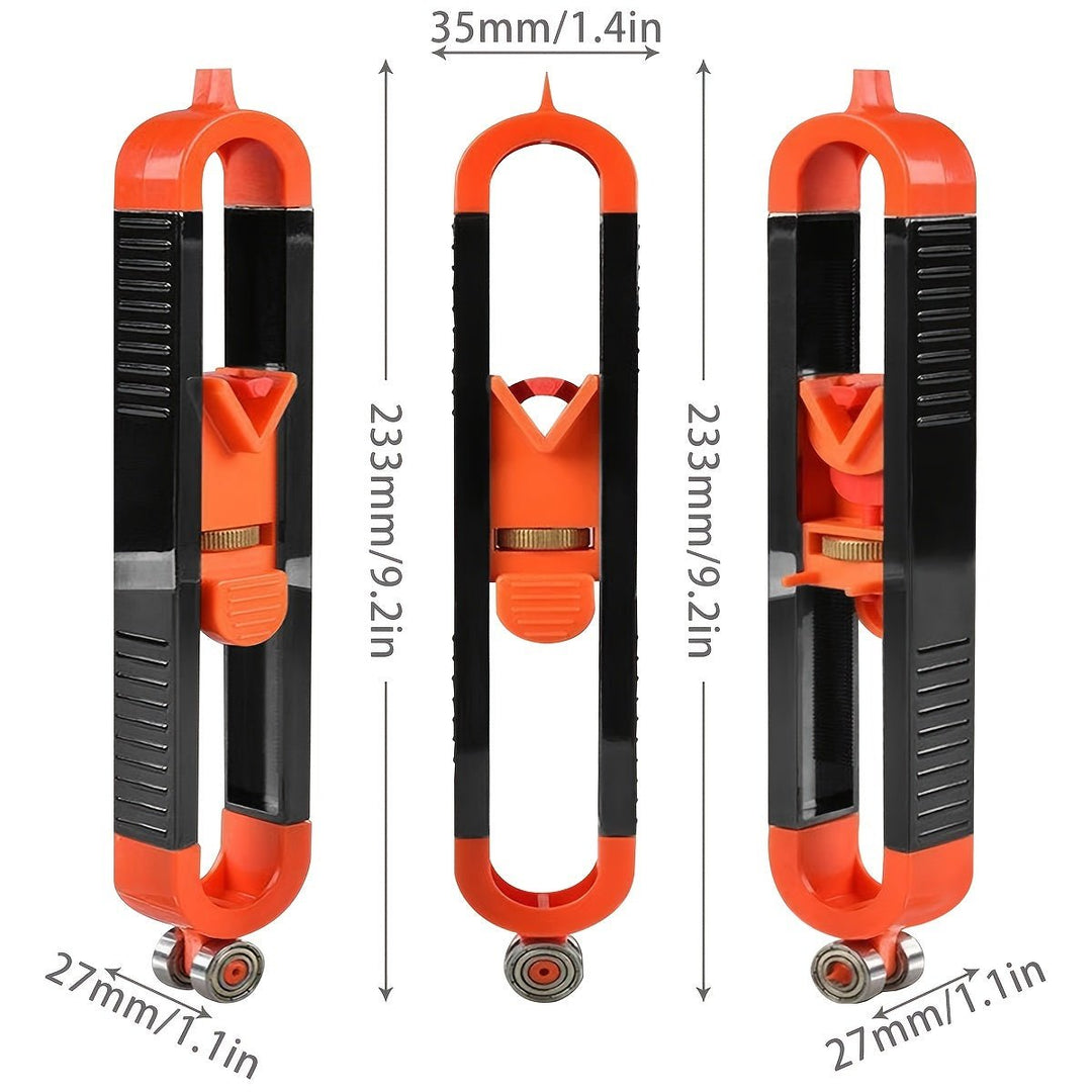 Profile Scribing Ruler Irregular Contour Gauge With Adjustable Lock Image 4