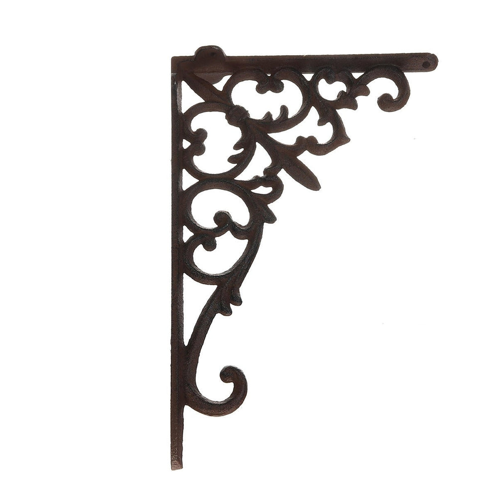 Retro Industrial Cast Iron Shelf Bracket Wall Mounted Supporter Garden Image 2