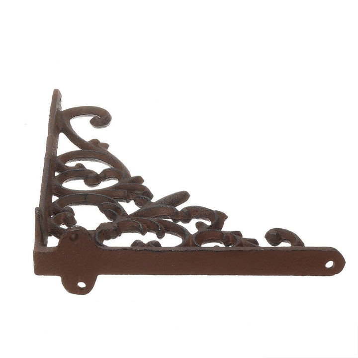 Retro Industrial Cast Iron Shelf Bracket Wall Mounted Supporter Garden Image 3