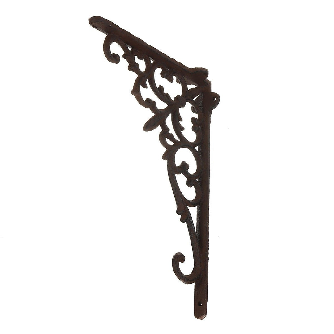 Retro Industrial Cast Iron Shelf Bracket Wall Mounted Supporter Garden Image 4