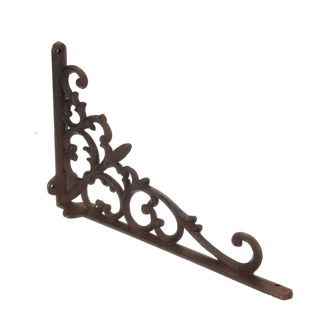 Retro Industrial Cast Iron Shelf Bracket Wall Mounted Supporter Garden Image 5