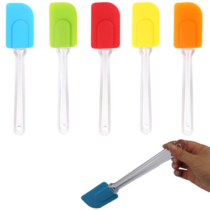 Silicone Scrapers Baking Scraper Cream Butter Handled Cake Spatula Cooking Cake Brushes Pastry Tool Image 6