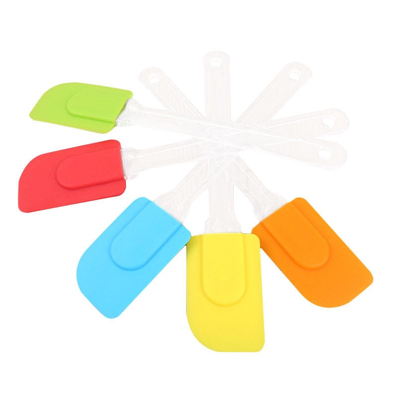 Silicone Scrapers Baking Scraper Cream Butter Handled Cake Spatula Cooking Cake Brushes Pastry Tool Image 8