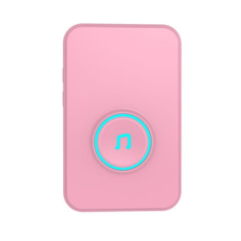 Self-Powered Wireless Music Doorbell Self-Generating Long Distance No Battery Pink EU US Plug Image 2