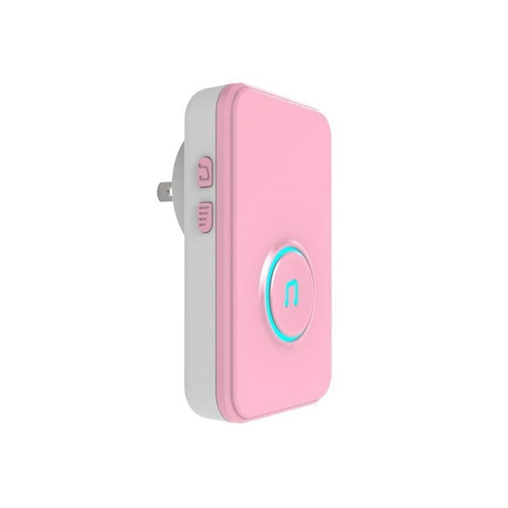 Self-Powered Wireless Music Doorbell Self-Generating Long Distance No Battery Pink EU US Plug Image 3