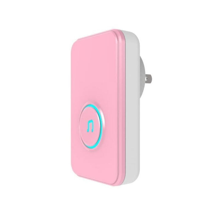 Self-Powered Wireless Music Doorbell Self-Generating Long Distance No Battery Pink EU US Plug Image 5