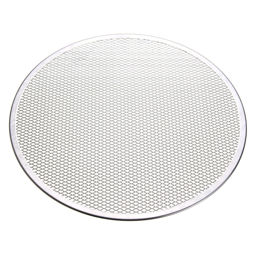 Seamless Rim Aluminium Mesh Pizza Screen Baking Tray Net Bakeware Cooking Tools Image 11