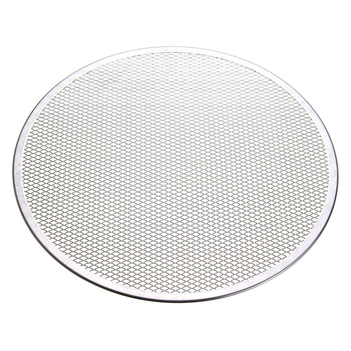 Seamless Rim Aluminium Mesh Pizza Screen Baking Tray Net Bakeware Cooking Tools Image 11