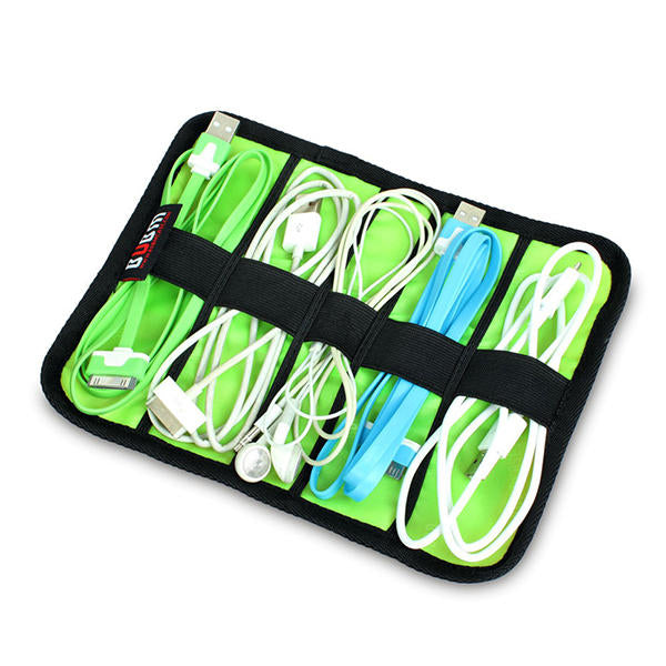 Roll-up Electronics Organizer Electronics Accessories Storage Bag Travel Carry Case DTTT Image 2