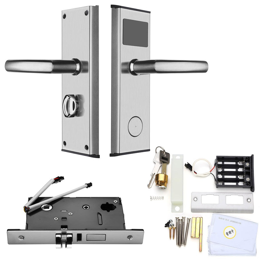 Stainless Intelligent RFID Digital Card Key Unlock Home Hotel Door Lock System Image 1