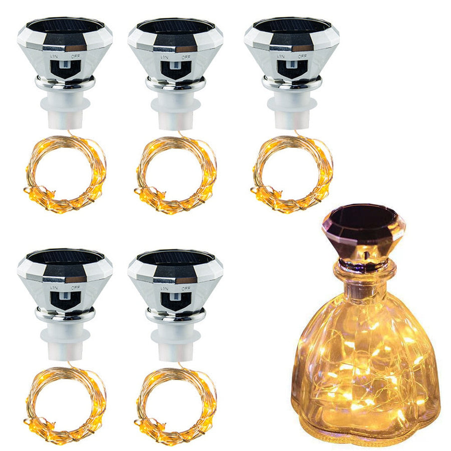 Solar Diamond Bottle Lights. Image 1